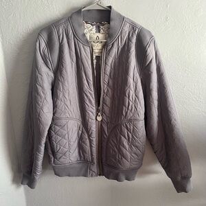 Prana Gray Quilted Jacket